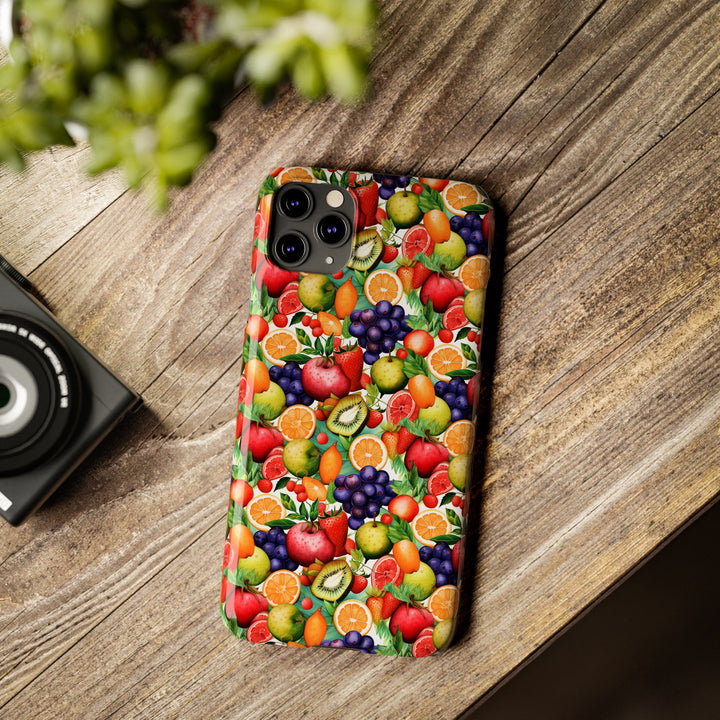 Slim Cute Phone Cases for Iphone | iPhone 15 Case | iPhone 15 Pro Max Case, Iphone 14, Iphone 14 Pro Max, Iphone 13, Summer Fruit Mix Selection - Studio40ParkLane