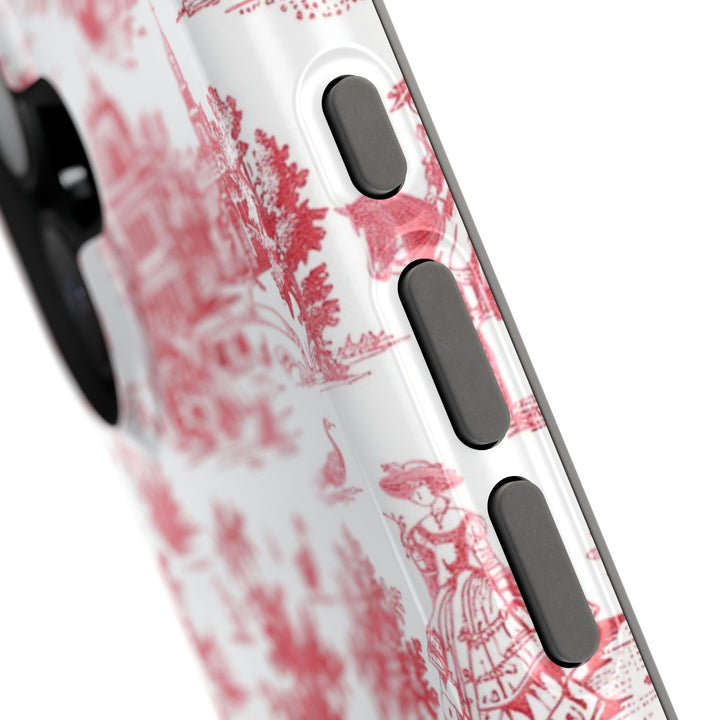 Magsafe French Toile Personalized Initial Custom Gift for Her Cute Phone Cases for Iphone 16 Pro Max | iPhone 15 Case | iPhone 15 Pro Max Case, Iphone 14, 13, 12, 11, 10, 8, 7 - Studio40ParkLane