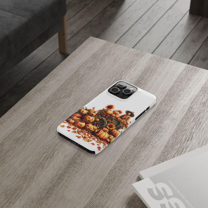 Slim Fall Leaves Scarecrow Slim Cute Phone Cases for Iphone | iPhone 15 Case | iPhone 15 Pro Max Case, Iphone 14, Iphone 14 Pro Max, Iphone 13 - Studio40ParkLane