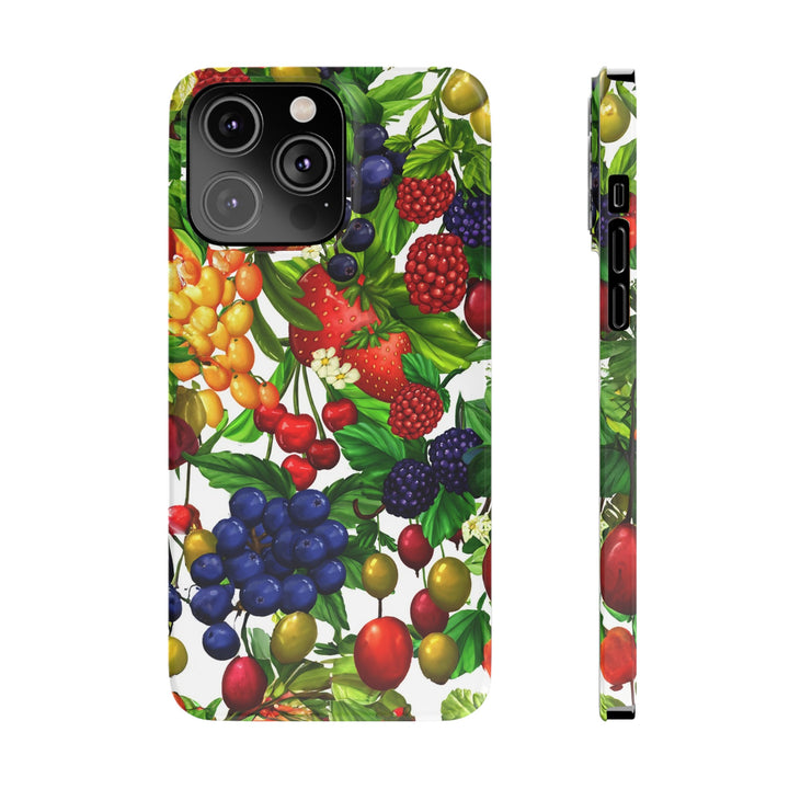 Slim Cute Phone Cases for Iphone - | iPhone 15 Case | iPhone 15 Pro Max Case, Iphone 14 Case, Iphone 14 Pro Max, Iphone 13, Summer Mixed Fruit - Studio40ParkLane