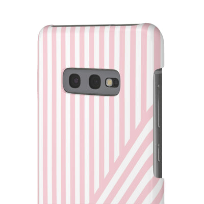 Aesthetic Sweet Pink Stripes Cute Phone Case Sleek Snap - For iPhone 17 Pro Max iPhone 16 Pro iPhone 15 Iphone 14 Plus 13 Pro 12 11 10 Gift