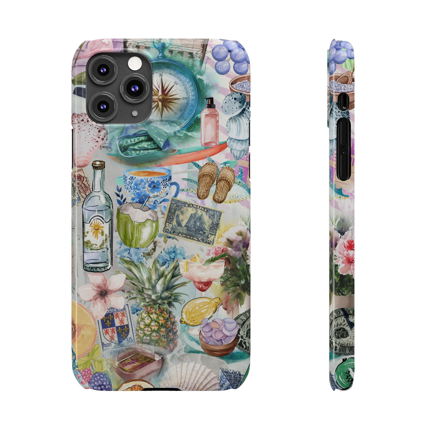 Travel Coquette Collage Slim Cute Phone Cases for Iphone  | iPhone 15 Case | iPhone 15 Pro Max Case, Iphone 14, Iphone 14 Pro Max, Iphone 13