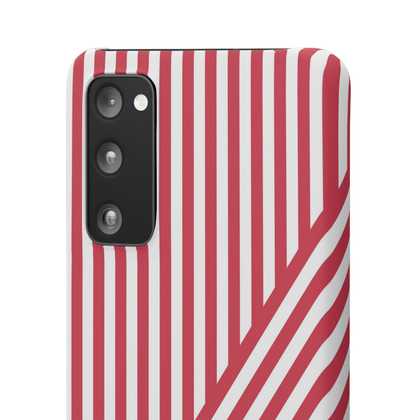 Aesthetic Winterberry Red Stripes Cute Phone Case Sleek Snap - For iPhone 17 Pro Max iPhone 16 Pro iPhone 15 Iphone 14 Plus 13 Pro 12 11 10 Gift - Studio40ParkLane