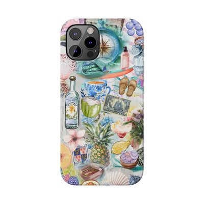 Travel Coquette Collage Slim Cute Phone Cases for Iphone  | iPhone 15 Case | iPhone 15 Pro Max Case, Iphone 14, Iphone 14 Pro Max, Iphone 13