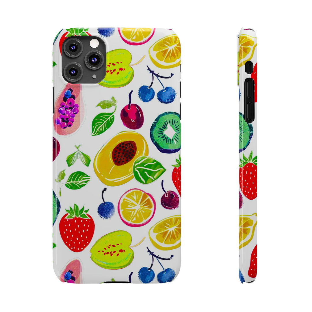 Slim Cute Phone Cases for Iphone | iPhone 15 Case | iPhone 15 Pro Max Case, Iphone 14, Iphone 14 Pro Max, Iphone 13, Summer Fruit Mix - Studio40ParkLane