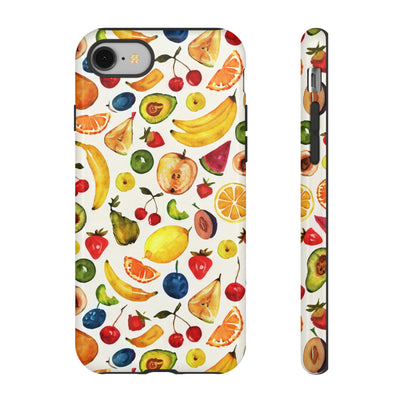 Impact Resistant, Mixed Fruits, Cute Phone Cases for Samsung S24, S23, S22, S21, IPhone 15 pro Iphone 14 pro Iphone 13 IPhone 12 Iphone 11