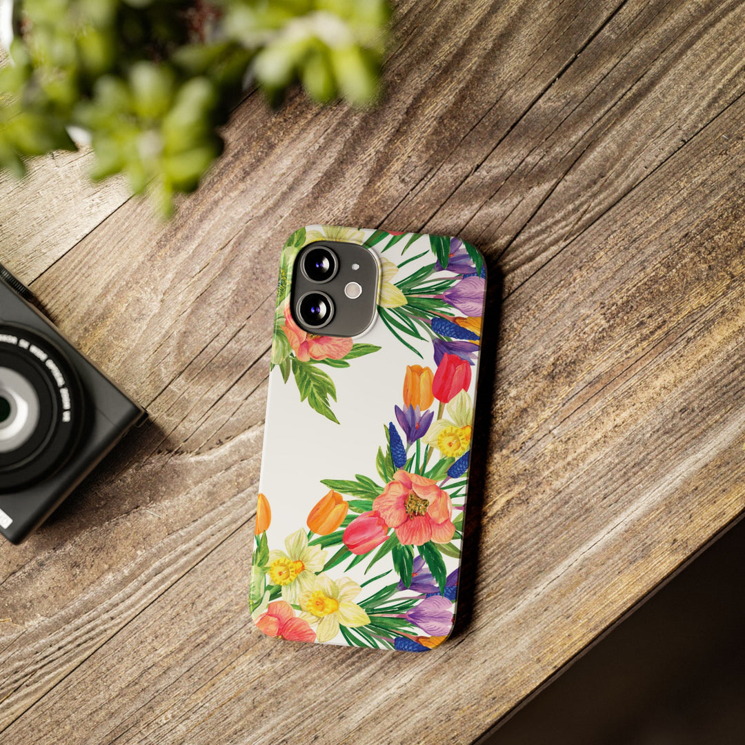 Slim Spring Flowers Gift for Her Cute Phone Cases for Iphone 16 Pro Max | iPhone 15 Case | iPhone 15 Pro Max Case, Iphone 14, 13, 12, 11, 10, 8, 7 - Studio40ParkLane