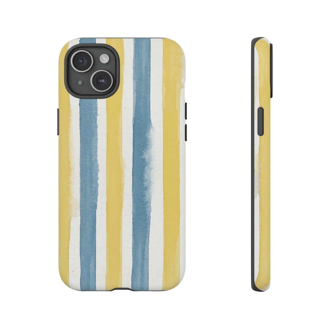 Tough Cute Yellow Stripes Phone Case, for IPhone 17 Pro Max | Iphone 17 Air, Iphone 16, IPhone 15, 14 13 12, Samsung Galaxy S26, S25, S24, S23 - Studio40ParkLane
