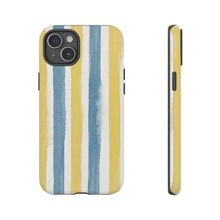 Tough Cute Yellow Stripes Phone Case, for IPhone 17 Pro Max | Iphone 17 Air, Iphone 16, IPhone 15, 14 13 12, Samsung Galaxy S26, S25, S24, S23 - Studio40ParkLane