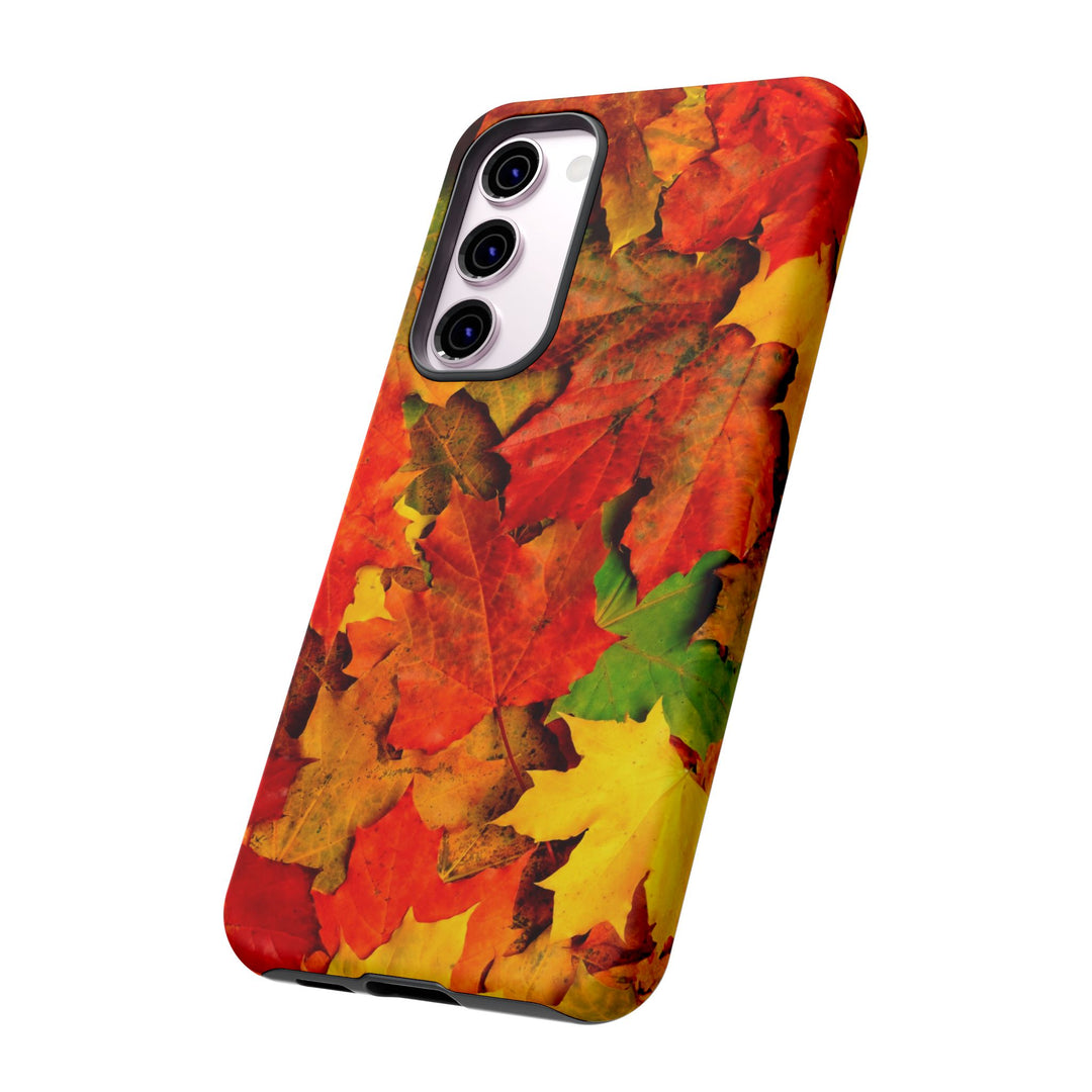 Fall Leaves Impact Resistant, Cute Phone Cases for Samsung S24, S23, S22, S21, IPhone 15 pro Iphone 14 pro Iphone 13 IPhone 12 Iphone 11 - Studio40ParkLane