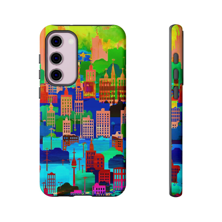 Cute Samsung Case | Cool Iphone Case | Summer City Skyline, Samsung S24, S23, S22, S21, IPhone 15 Case | Iphone 14 Case, Iphone 13 Case - Studio40ParkLane