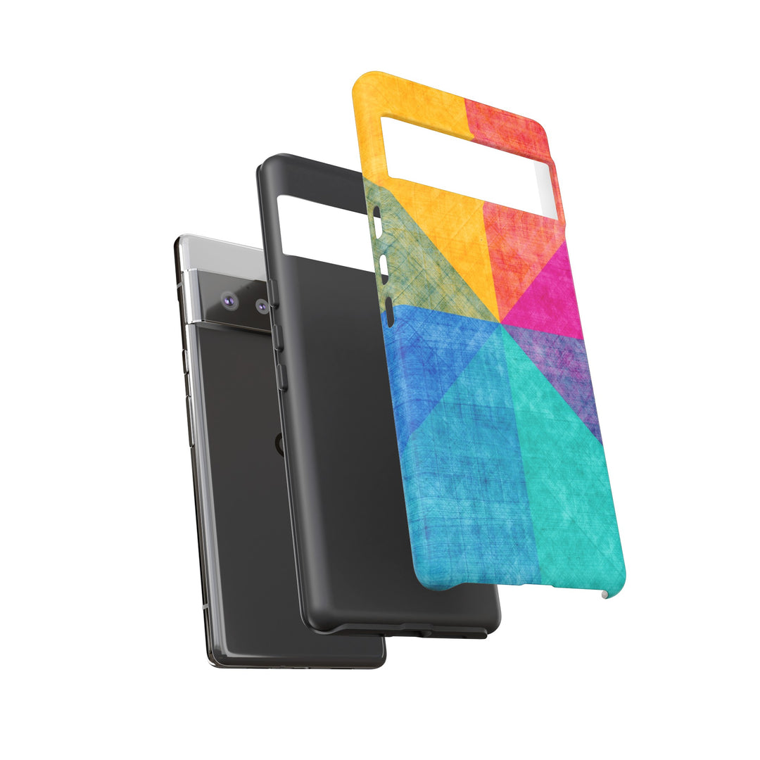Impact Resistant, Colored Shapes, Cute Phone Cases for Samsung S24, S23, S22, S21, IPhone 15 pro Iphone 14 pro Iphone 13 IPhone 12 Iphone 11 - Studio40ParkLane