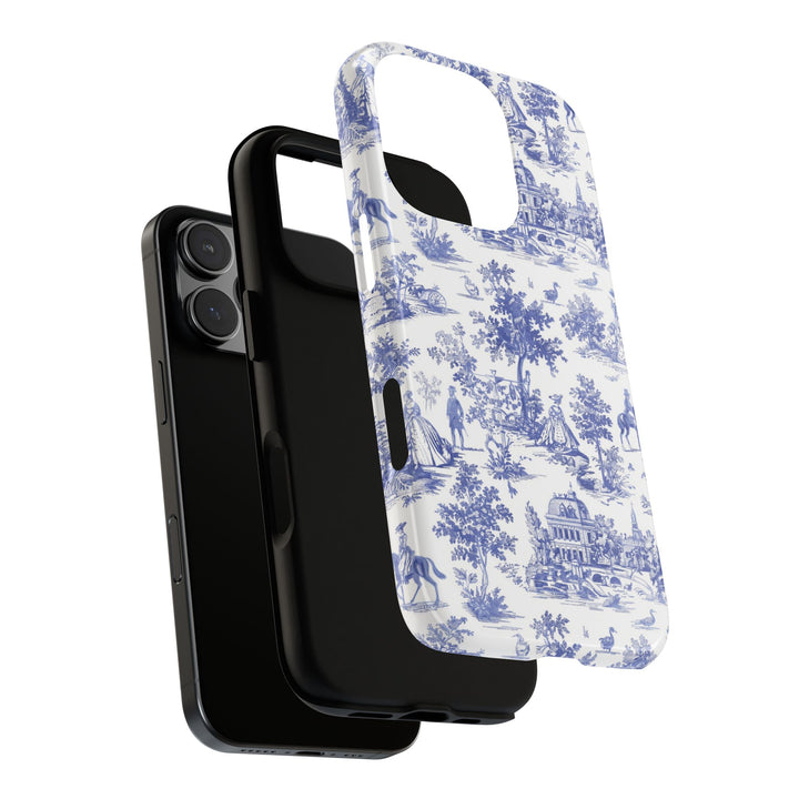 French Toile Premium Tough Phone Case, Timeless Cute Phone Case for Samsung Galaxy S25 S24 S23 Ultra &amp; iPhone 16 15 Pro Max - Studio40ParkLane