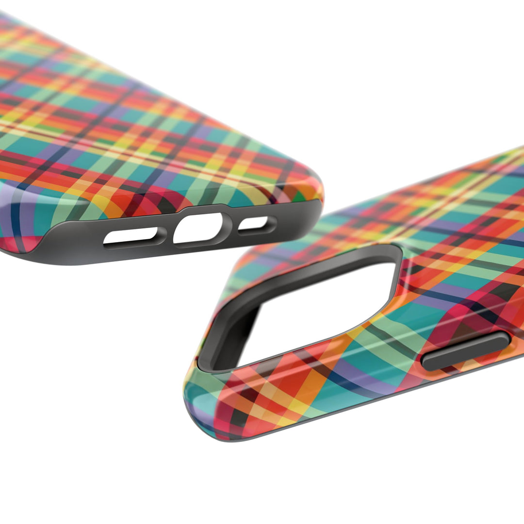 Checkered Plaid Magsafe Gift for Her Cute Phone Case for Iphone, | iPhone 16 | iPhone 15 Pro Max, Iphone 14 Pro Max, 13 12 11 10 9 8 7 - Studio40ParkLane