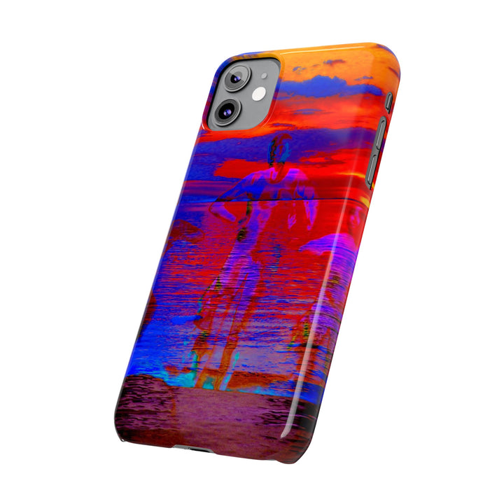 Slim Cute Phone Cases for Iphone | iPhone 15 Case | iPhone 15 Pro Max, Iphone 14 Case, Iphone 14 Pro Max, Iphone 13, Red Blue Sunset - Studio40ParkLane