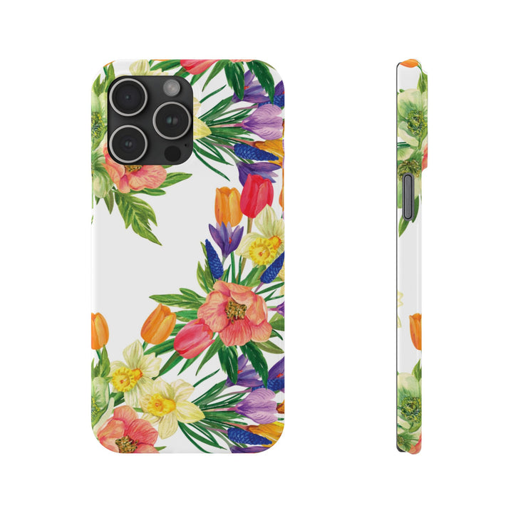 Slim Spring Flowers Gift for Her Cute Phone Cases for Iphone 16 Pro Max | iPhone 15 Case | iPhone 15 Pro Max Case, Iphone 14, 13, 12, 11, 10, 8, 7 - Studio40ParkLane
