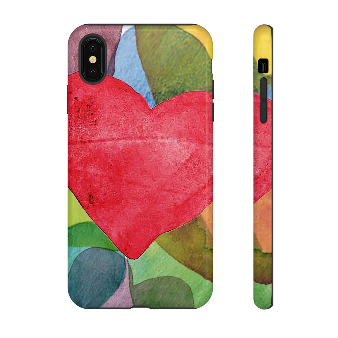 Cute IPhone Case | iPhone 15 Case | iPhone 15 Pro Max Case, Iphone 14 Case, Iphone 14 Pro Max Case IPhone Case for Art Lovers, Red Heart - Studio40ParkLane