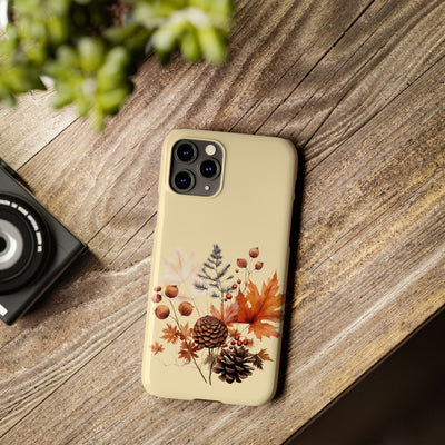 Slim Fall Leaves Foliage Cute Phone Cases for Iphone 16 | iPhone 15 Case | iPhone 15 Pro Max Case, Iphone 14, Iphone 14 Pro Max, Iphone 13, Slim Mom Dad Gift