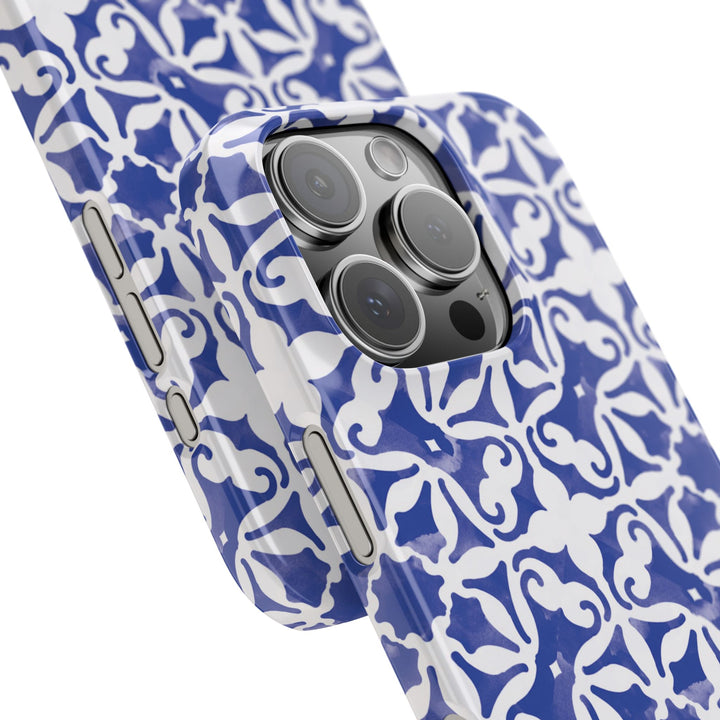 Slim Blue Mosaic Gift for Her Cute Phone Cases for Iphone 16 Case | iPhone 15 Case | iPhone 15 Pro Max Case, Iphone 14, Iphone 14 Pro Max, Iphone 13, 11,10,8,7 - Studio40ParkLane