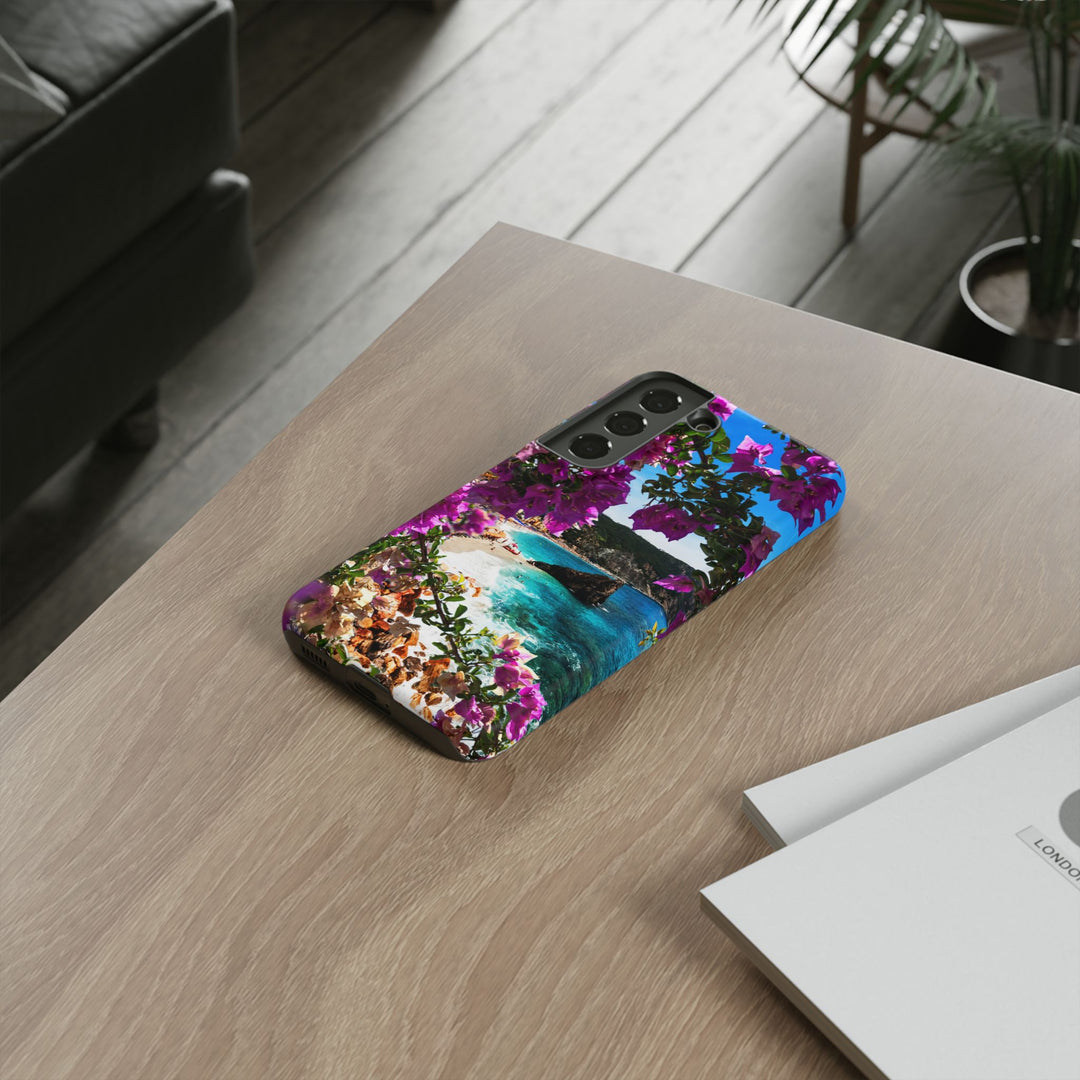 Impact Resistant, Bougainvillea Seaview, Cute Phone Cases for Samsung S24, S23, S22, S21, IPhone 15 pro Iphone 14 pro Iphone 13 IPhone 12 Iphone 11 - Studio40ParkLane