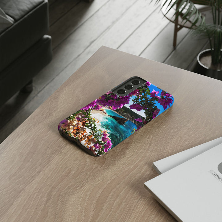 Impact Resistant, Bougainvillea Seaview, Cute Phone Cases for Samsung S24, S23, S22, S21, IPhone 15 pro Iphone 14 pro Iphone 13 IPhone 12 Iphone 11 - Studio40ParkLane