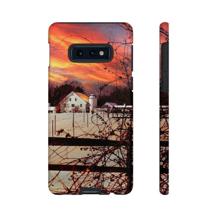 Cute Samsung Phone Case | Aesthetic Samsung Phone Case | Galaxy S23, S22, S21, S20 | Winter Sunset, Protective Phone Case - Studio40ParkLane