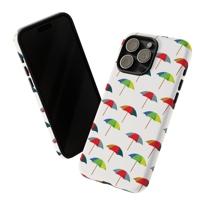 Cute IPhone Case | Colorful Beach Parasols, iPhone 15 Case | iPhone 15 Pro Case, Iphone 14 Case, Iphone 14 Pro Max Case, Protective Iphone Case - Studio40ParkLane