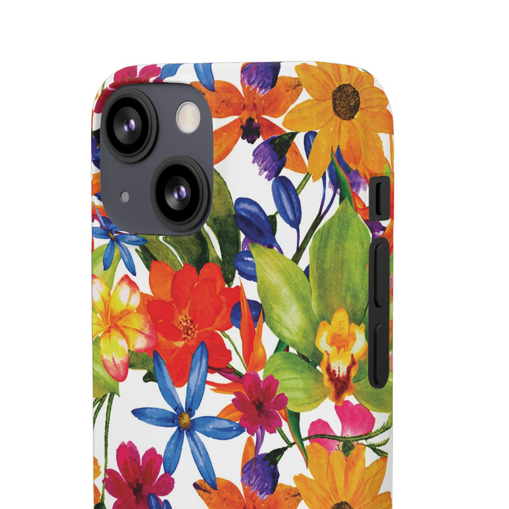 Sleek Snap Colorful Flowers Cute Phone Case for iPhone 16 15 14 13 12 11 X Xs Max Xr Pro Plus Samsung Galaxy S24 S23 S22 S21 S20 Note Ultra