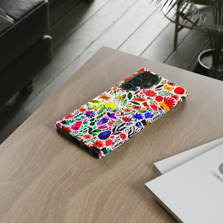 Impact Resistant, Colored Flowers, Cute Phone Cases for Samsung S24, S23, S22, S21, IPhone 15 pro Iphone 14 pro Iphone 13 IPhone 12 Iphone 11 - Studio40ParkLane
