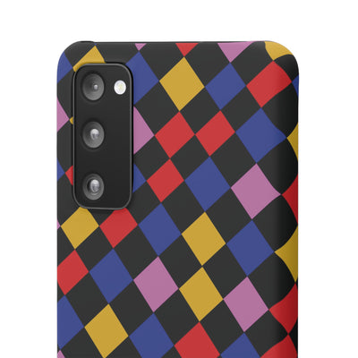 Colorful Checkerboard Cute Phone Case - Sleek Snap - for iPhone 16 15 14 13 12 11 Max Pro Plus Samsung Galaxy S24 S23 S22 S21 S20 Plus Ultra - Studio40ParkLane