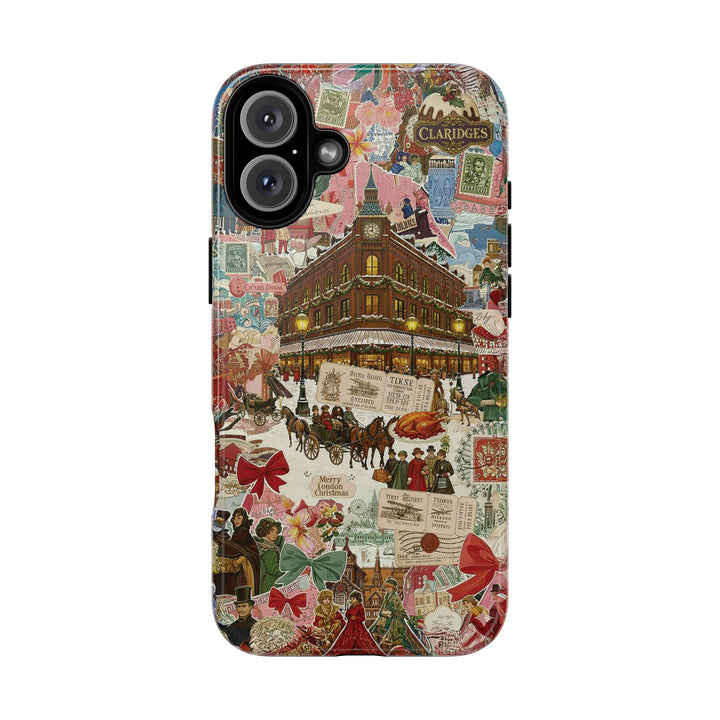 Aesthetic Tough London Coquette Collage Premium Phone Case - For iPhone 17 Pro Max iPhone 16 Pro iPhone 15 Iphone 14 Plus 13 Pro 12 11 10 XR - Studio40ParkLane