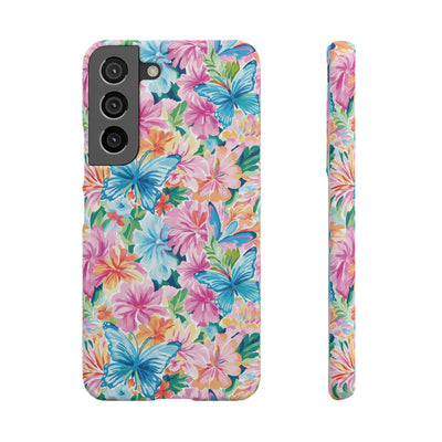 Snap Butterflies Flowers Cute Phone Cases for Samsung S24, S23, S22, S21, S20, Plus and Ultra, Iphone 16 Pro Max, Iphone 15, 14, 13, 12, 11, 10 - Studio40ParkLane