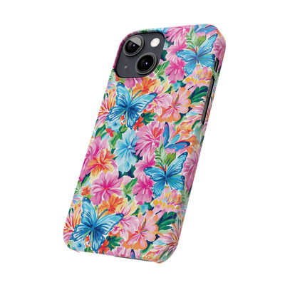 Slim Butterflies Flowers Gift for Her Cute Phone Cases for Iphone 16 Pro Max | iPhone 15 Case | iPhone 15 Pro Max Case, Iphone 14, 13, 12, 11, 10, 8, 7