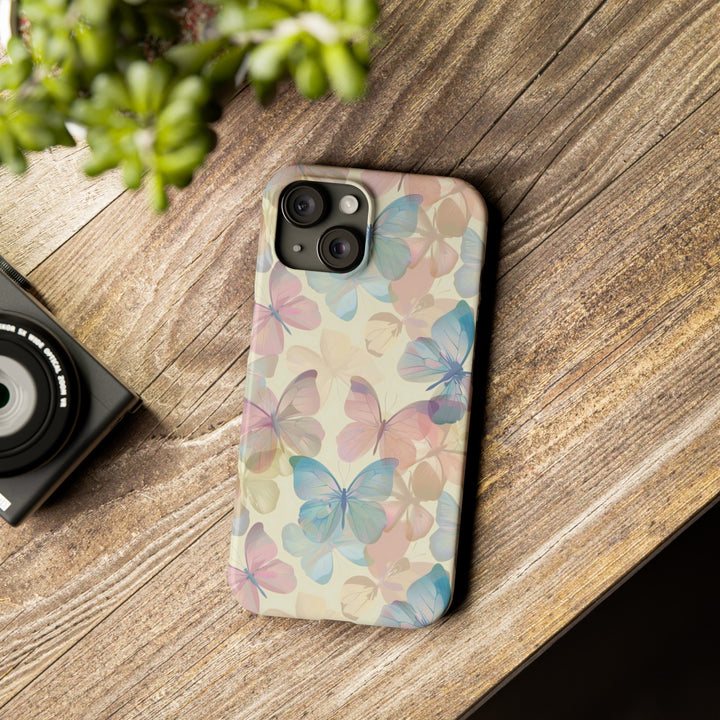 Slim Cute Phone Cases for Iphone - | iPhone 15 Case | iPhone 15 Pro Max Case, Iphone 14 Case, Iphone 14 Pro Max, Iphone 13, Summer Pastel Butterflies - Studio40ParkLane