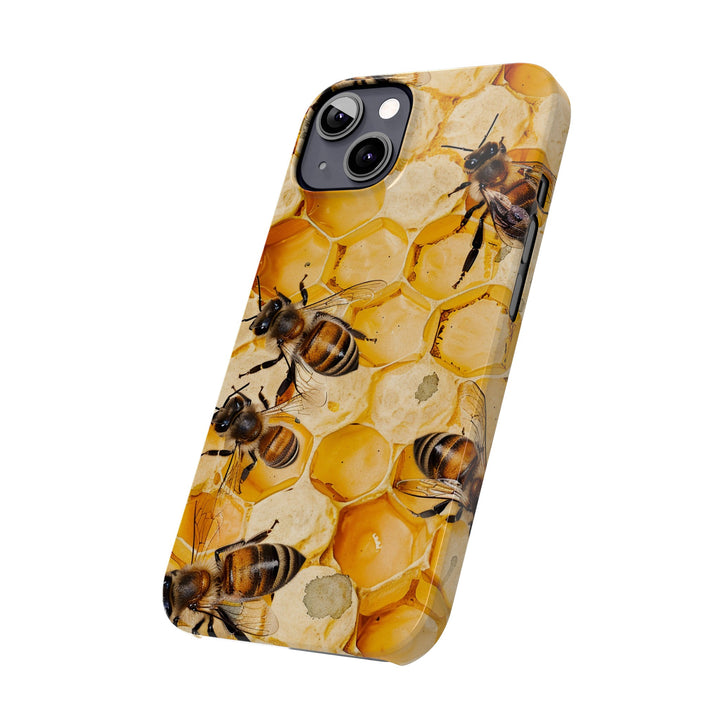 Slim Cute Phone Cases for Iphone - | iPhone 15 Case | iPhone 15 Pro Max Case, Iphone 14 Case, Iphone 14 Pro Max, Iphone 13, Summer Honey Bees - Studio40ParkLane