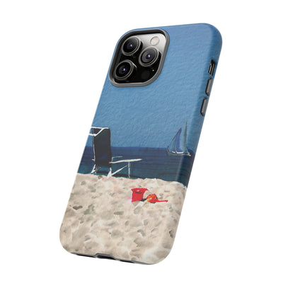 Cute Samsung Case | Cool Iphone Case | Summer Blue Beach Chair, Samsung S24, S23, S22, S21, IPhone 15 Case | Iphone 14 Case, Iphone 13 Case