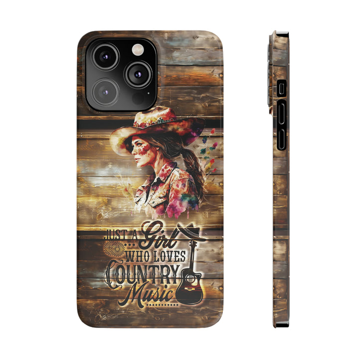 Slim Cute Phone Cases for Iphone - | iPhone 15 Case | iPhone 15 Pro Max Case, Iphone 14 Case, Iphone 14 Pro Max, Iphone 13, Country Music Girl - Studio40ParkLane