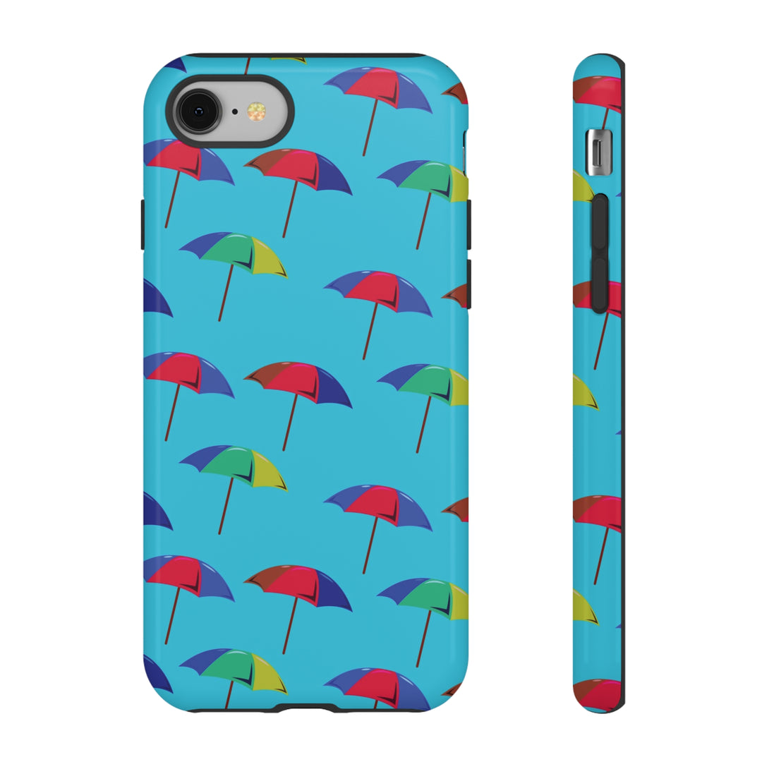 Cute IPhone Case | Colorful Beach Parasols Blue, iPhone 15 Case | iPhone 15 Pro Case, Iphone 14 Case, Iphone 14 Pro Max Case, Protective Iphone Case - Studio40ParkLane