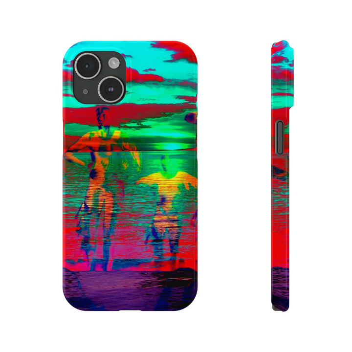 Slim Cute Phone Cases for Iphone - | iPhone 15 Case | iPhone 15 Pro Max Case, Iphone 14 Case, Iphone 14 Pro Max, Iphone 13, Sunset Mystery Dance - Studio40ParkLane