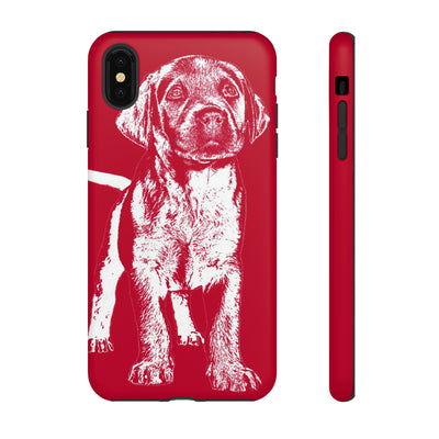 Cute IPhone Case | iPhone 15 Case | iPhone 15 Pro Max Case, Iphone 14 Case, Iphone 14 Pro Max Case IPhone Case for Dog Lovers, Puppy Dog Red