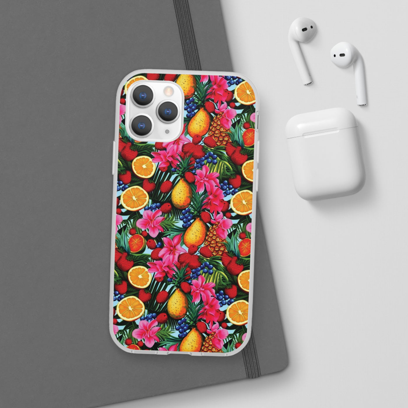 Cute Flexi Phone Cases, For Iphones and Samsung Galaxy Phones, Summer Mixed Fruit, Galaxy S23 Phone Case, Samsung S22 Case, Samsung S21, Iphone 15, Iphone 14, Iphone 13