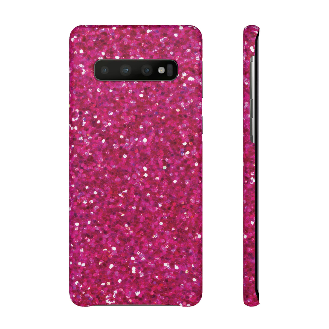 Snap Non-Glitter Muted Pink Play on "Faux" Glitter Effect Cute Phone Cases for Samsung and Iphone, 16, 15, 14, S24, S23, S22, S21, S20, Plus and Ultra