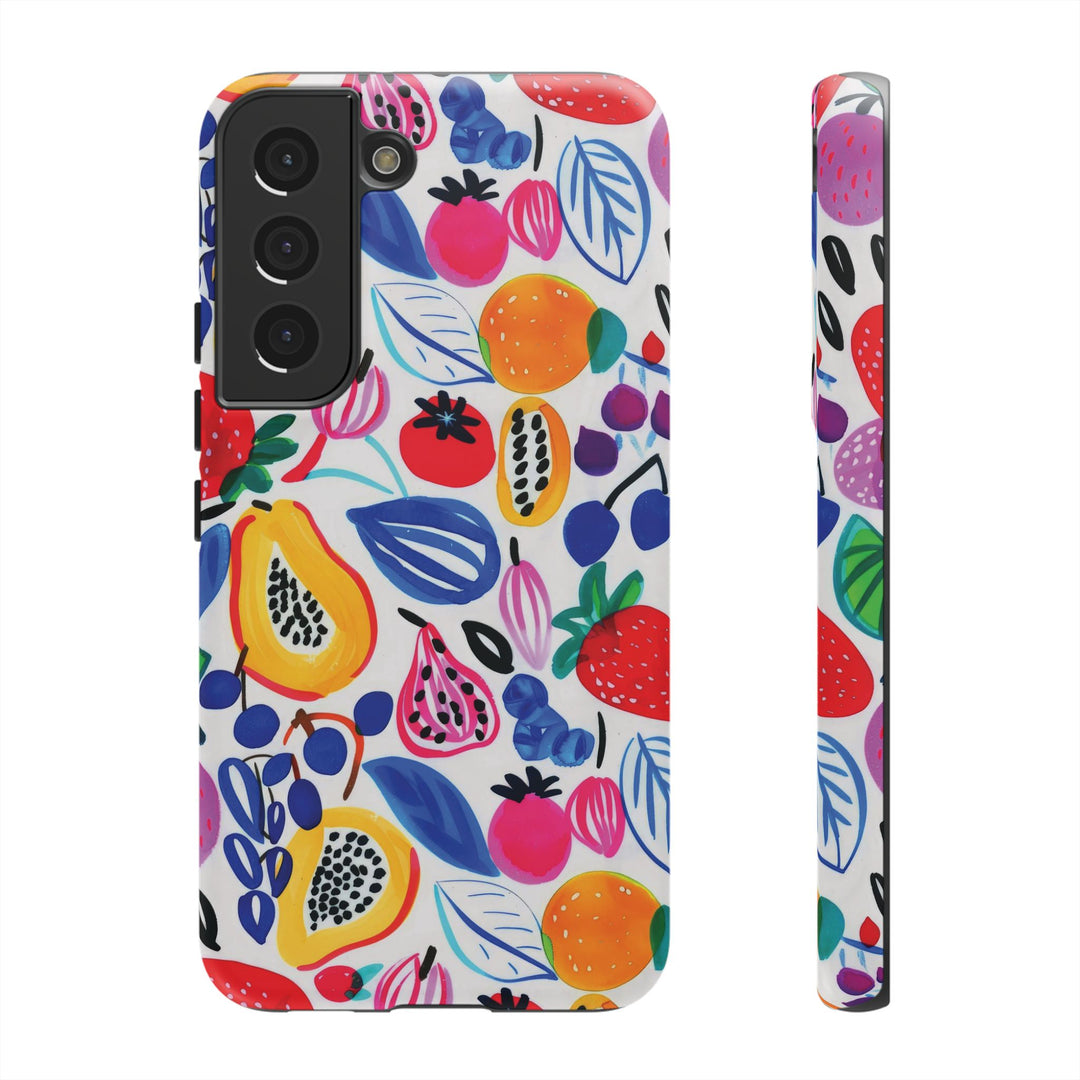 Premium Tough Summer Fruit Collage Gift for Her Cute Phone Cases for Samsung and Iphone, 16, 15, 14, S24, S23, S22, S21, S20, Plus, Ultra, Pro - Studio40ParkLane