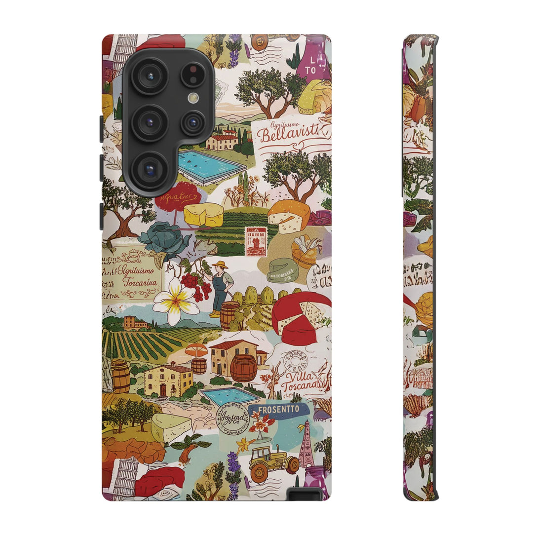 Italy Tuscany Coquette Collage Tough Premium Phone Case - For iPhone 17 Pro Max iPhone 16 Pro iPhone 15 Iphone 14 Plus 13 Pro 12 11 10 XR - Studio40ParkLane