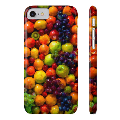 Slim Cute Phone Cases for Iphone  | iPhone 15 Case | iPhone 15 Pro Max Case, Iphone 14, Iphone 14 Pro Max, Iphone 13, Summer Assorted Fruits