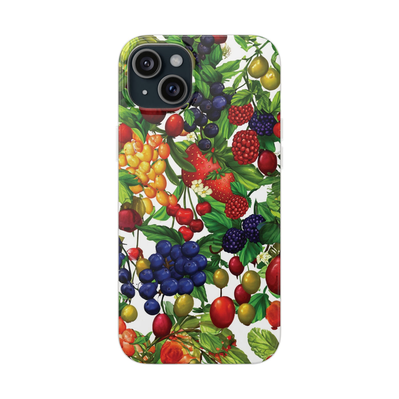 Cute Flexi Phone Cases, For Samsung Galaxy and Iphone, Summer Mixed Fruit, Galaxy S23 Phone Case, Samsung S22 Case, Samsung S21, Iphone 15, Iphone 14, Iphone 13