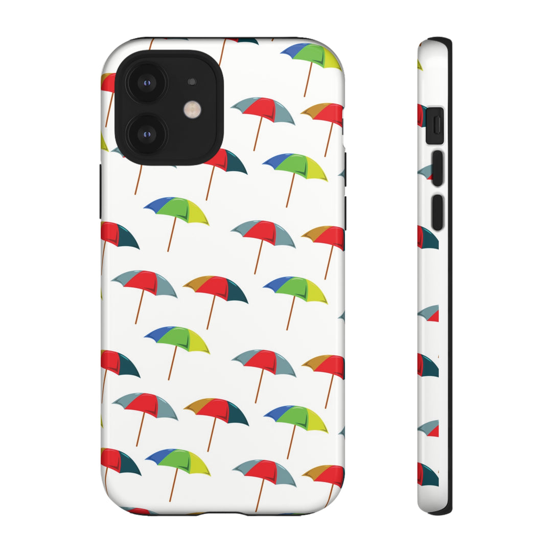 Cute IPhone Case | Colorful Beach Parasols, iPhone 15 Case | iPhone 15 Pro Case, Iphone 14 Case, Iphone 14 Pro Max Case, Protective Iphone Case - Studio40ParkLane
