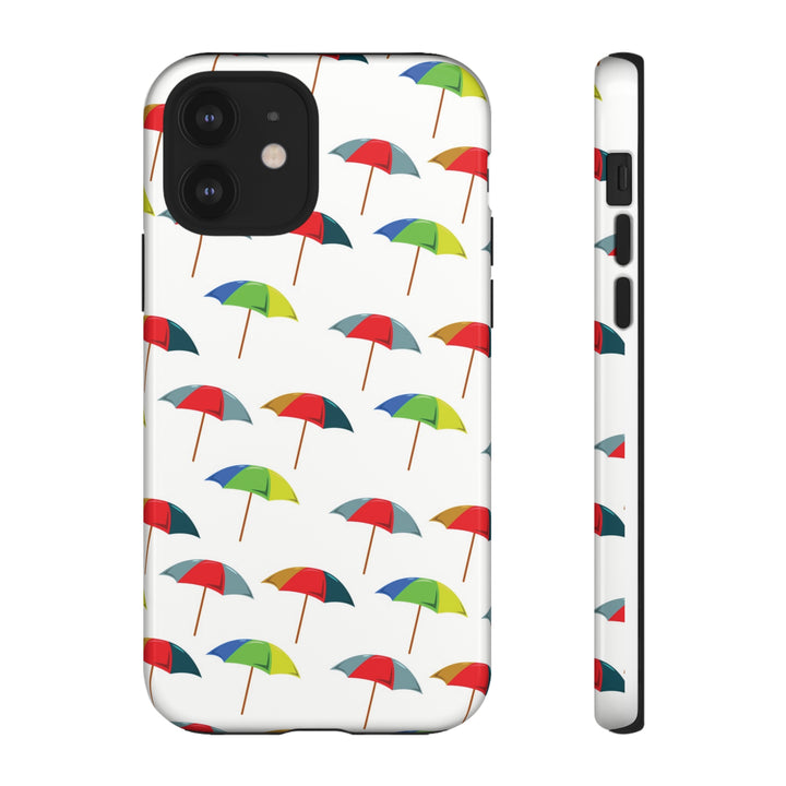 Cute IPhone Case | Colorful Beach Parasols, iPhone 15 Case | iPhone 15 Pro Case, Iphone 14 Case, Iphone 14 Pro Max Case, Protective Iphone Case - Studio40ParkLane