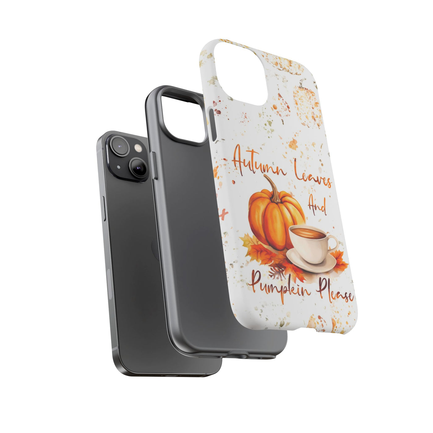 Impact Resistant, Fall Leaves Pumpkin Pie, Cute Phone Cases for Samsung S24, S23, S22, S21, IPhone 15 pro Iphone 14 pro Iphone 13 IPhone 12 Iphone 11