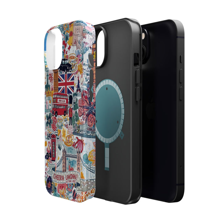 London England Coquette Collage Tough Magsafe Cute Phone Cases for Iphone | iPhone 17 Pro Max Case, Iphone 16, Iphone 15 14 13 12 11 10 9 - Studio40ParkLane
